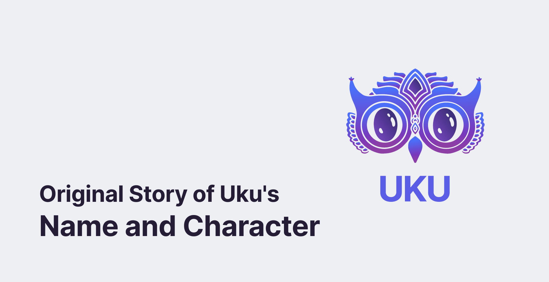 Cover for The Story of Uku's Name and Character