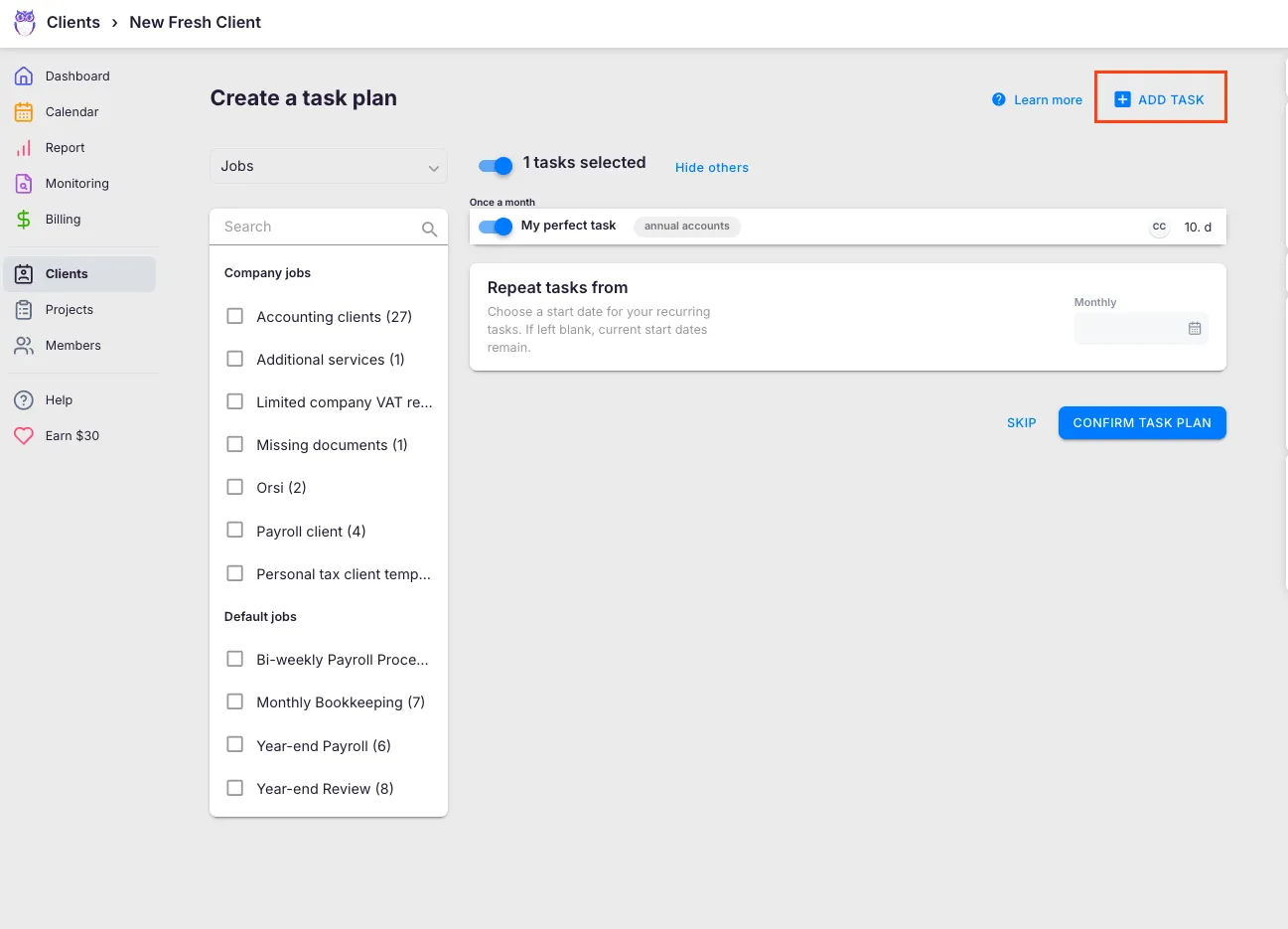 Uku workflow setup with task list and update-all-projects toggle