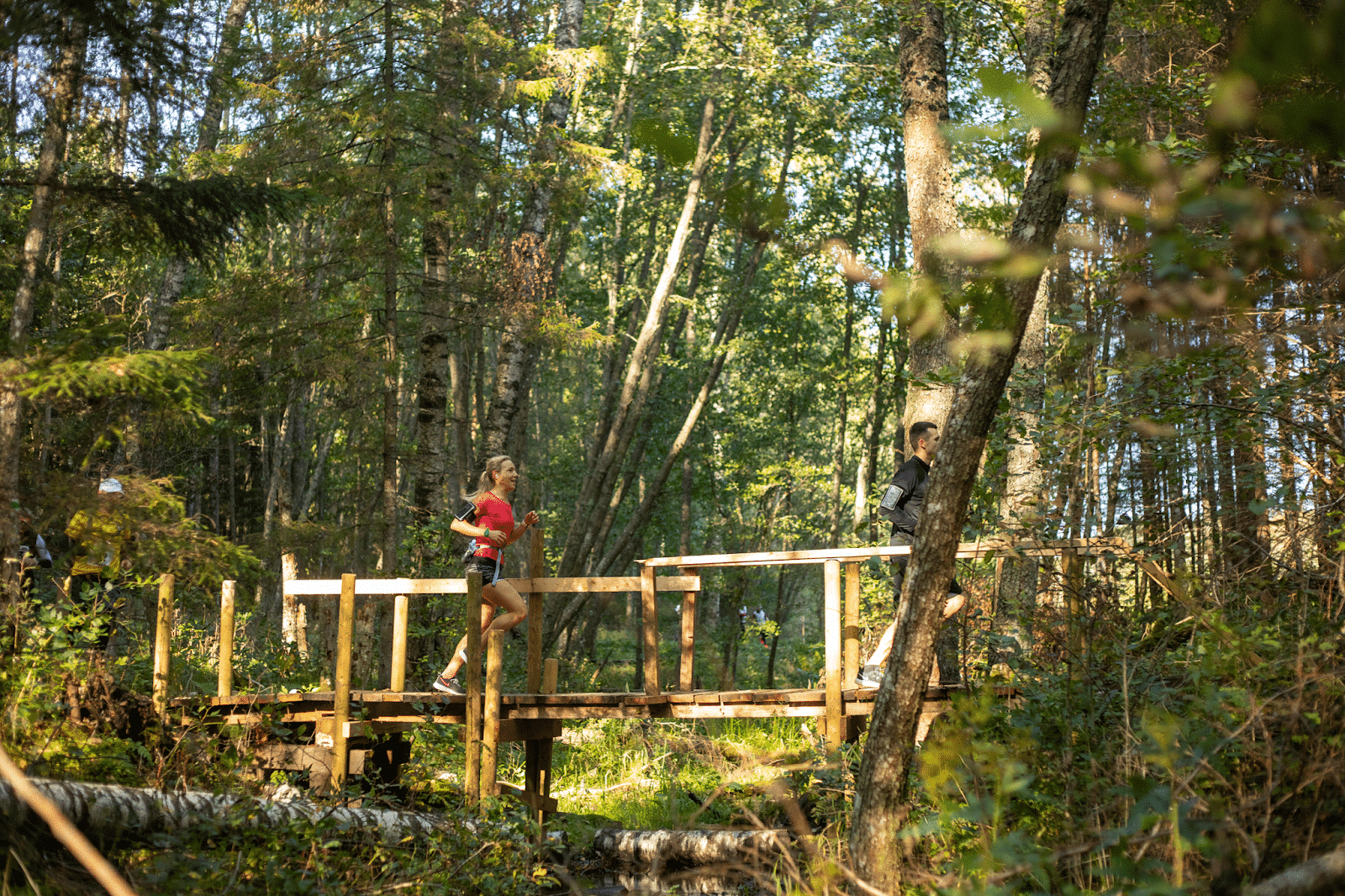 One of our colleagues, Triin on an ultra-run
