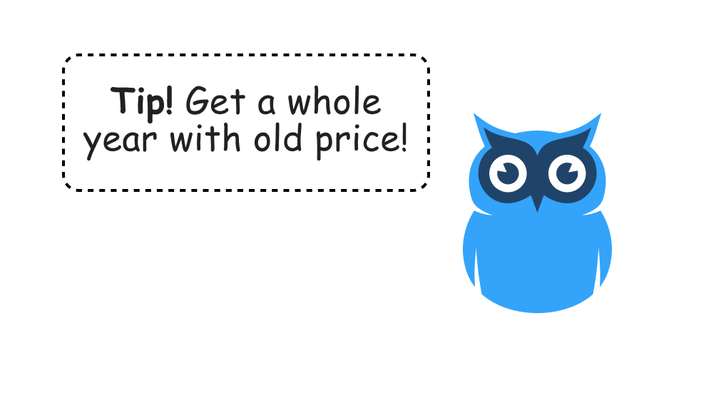 Get the yearly subscription plan before October 1st 2022 and pay less