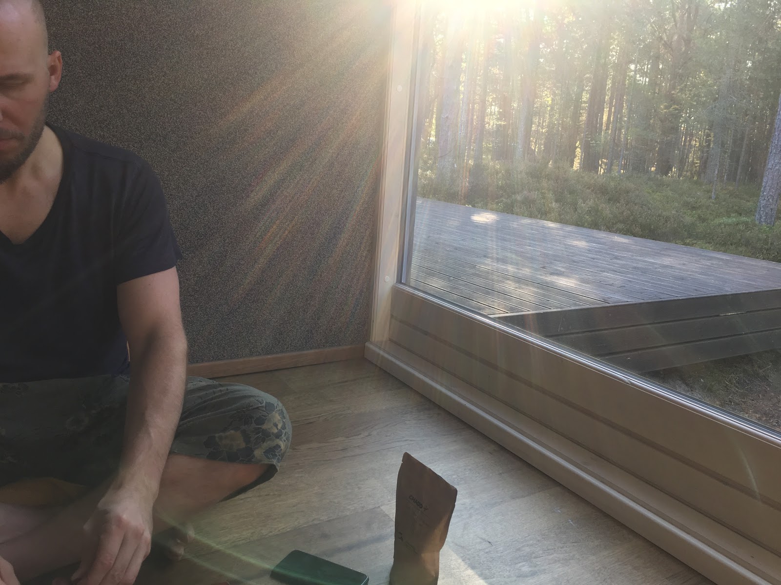One of our founders, Rain doing his daily tea ceremony