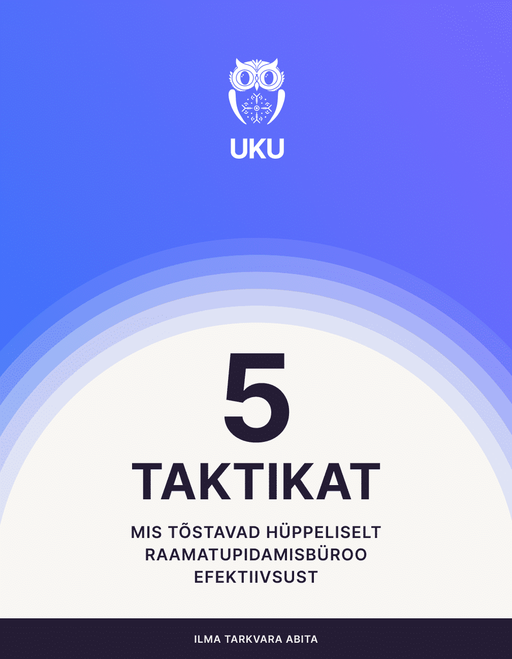 Uku e-raamat — 5 taktikat raamatupidamisbüroo efektiivsuse tõstmiseks