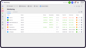 Uku's client agreement monitoring view