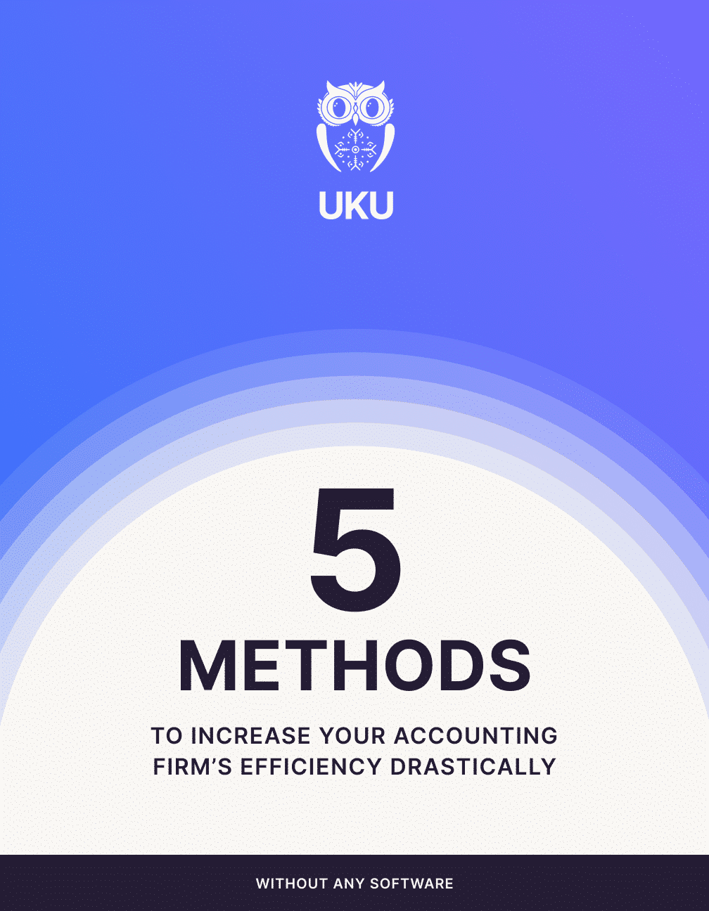 E-book cover: Uku's 5 methods to increase your accounting firm’s efficiency drastically
