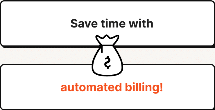Save time with automated billing button