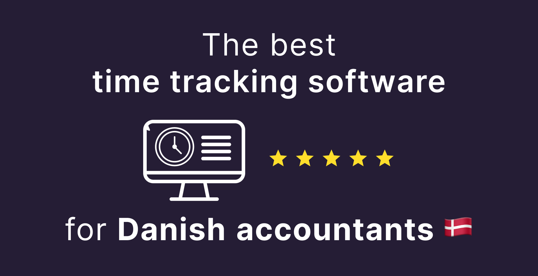 The best time tracking software for Danish accountants
