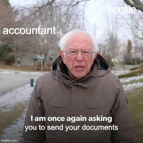 accounting client meme