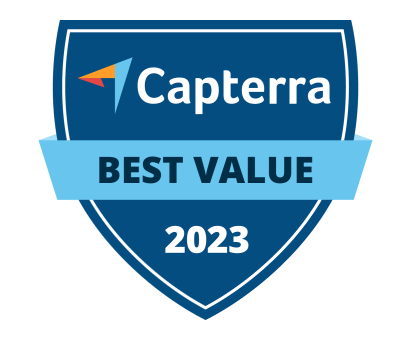Capterra best value 2023 logo