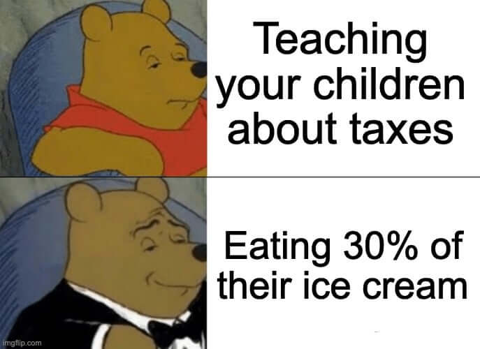 teach taxes to children CPA meme