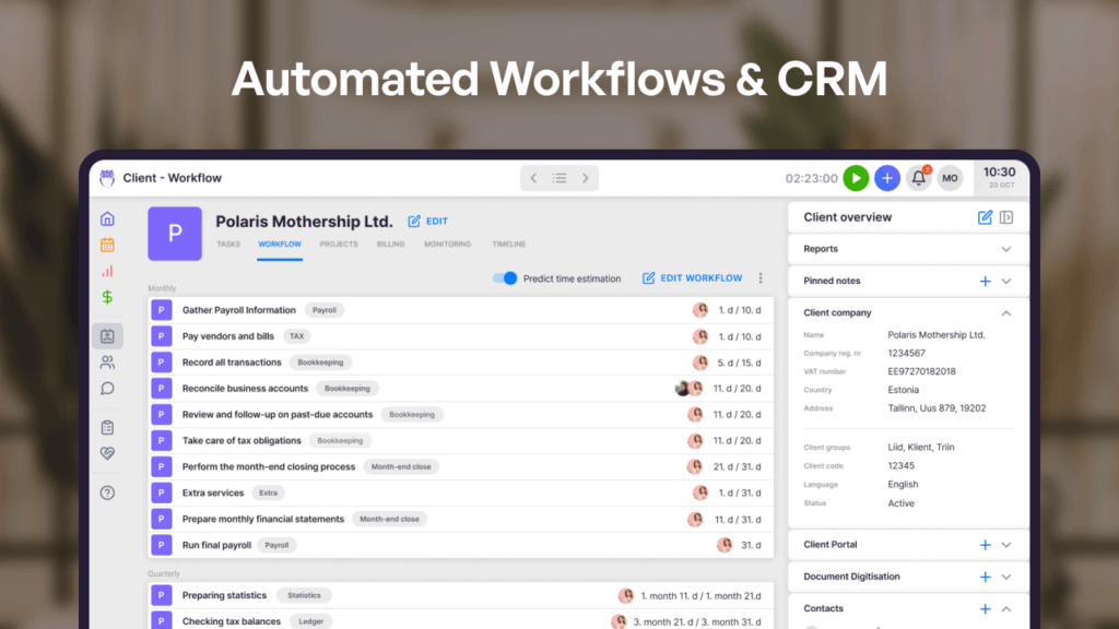 Uku - Automated workflows and CRM