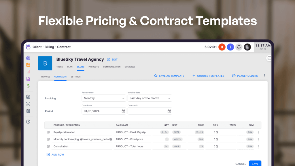 Uku - Flexible pricing and contract templates