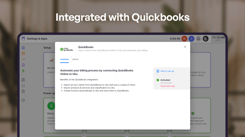 Uku- Integrated with Quickbooks