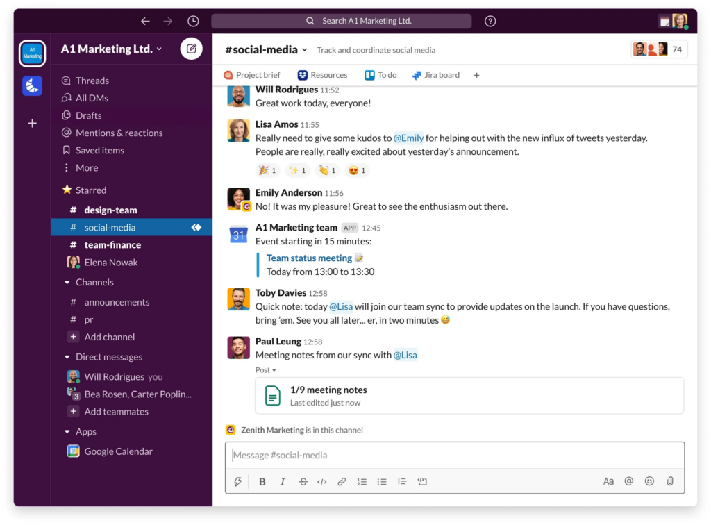 Slack for accountants communication