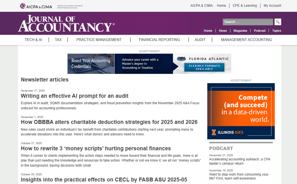 02 Accounting Newsletters - Journal Of Accountancy