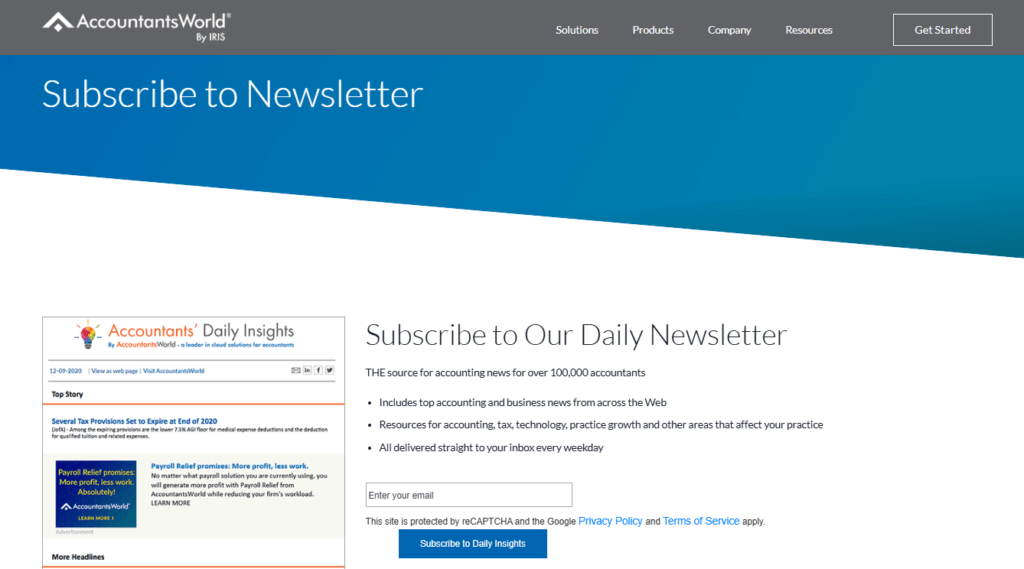 10 Accounting Newsletters - AccountantsWorld Daily Newsletter