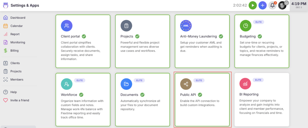 Uku real-time profitability alerts and client billing analysis reports