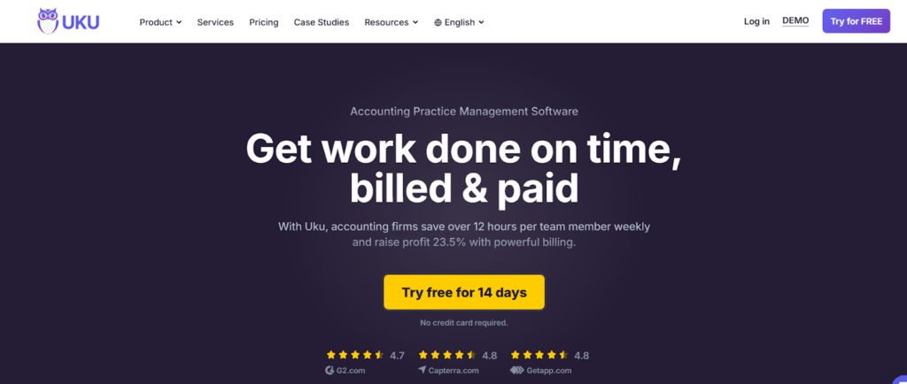 Uku modular practice management platform for accounting firms