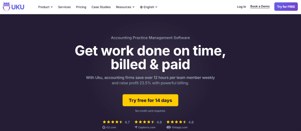 Uku practice management platform dashboard overview
