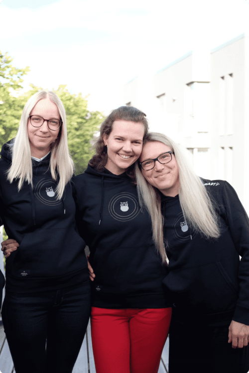 Maile Roosmäe, Margot Roodi, and Triin Rast